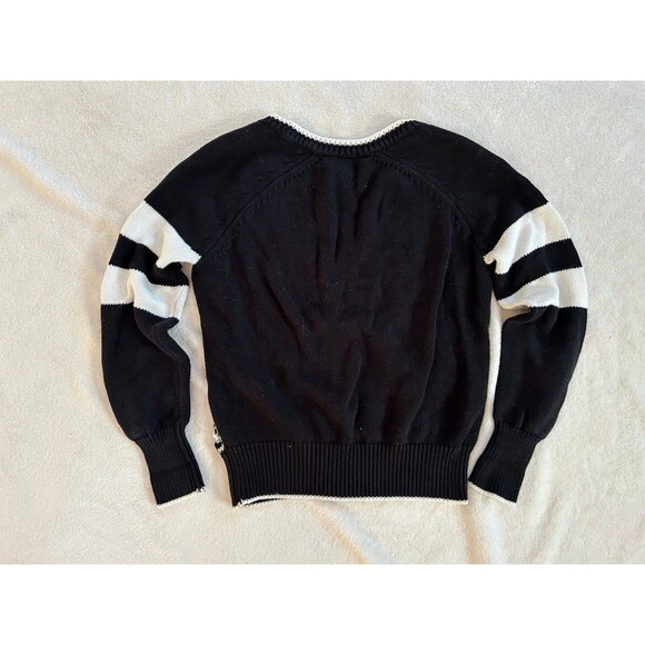 Victoria Secret Raglan Sleeve Zip Front Cotton Cardigan size XS Open Knit Hearts - Picture 4 of 9